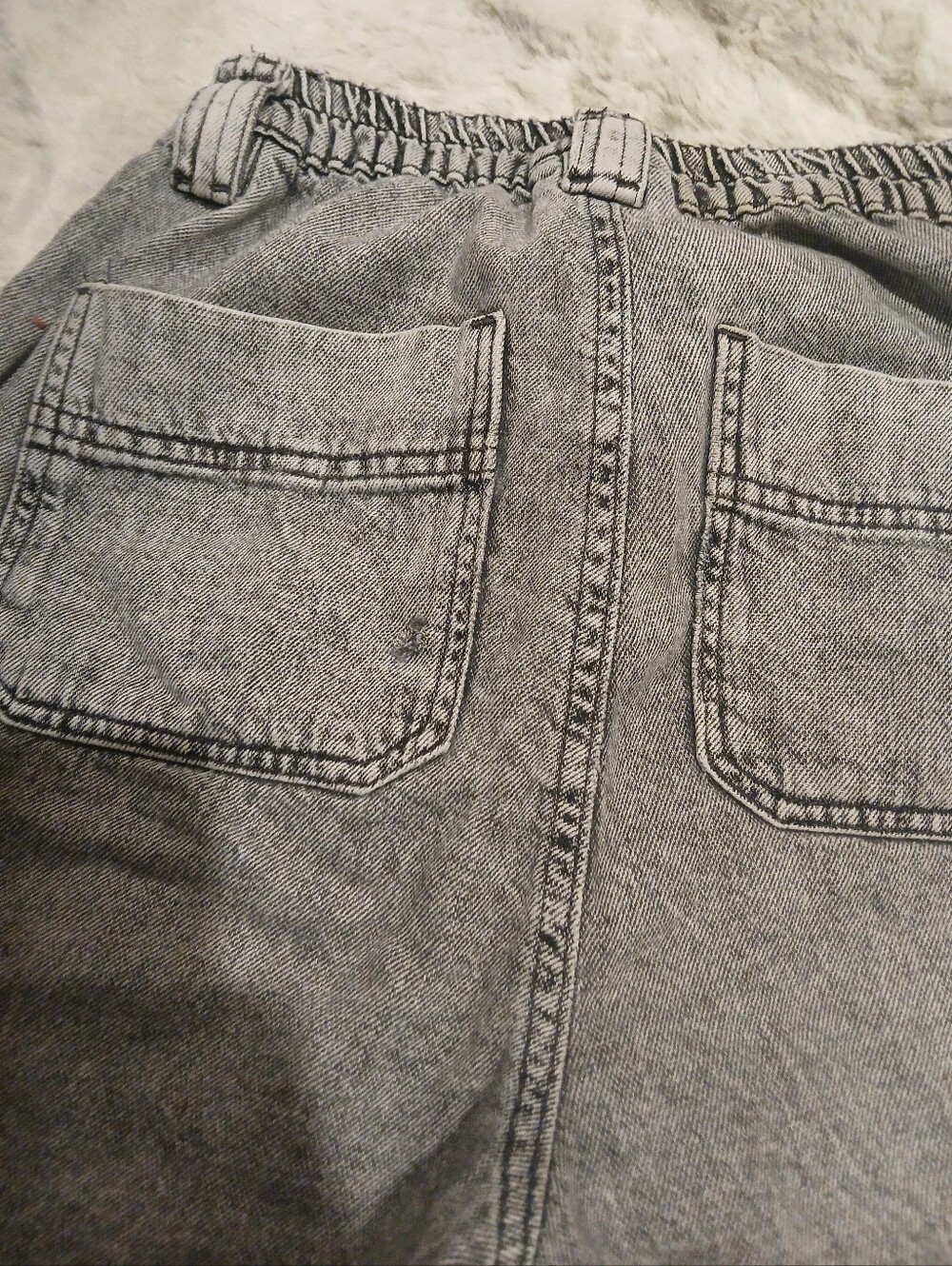 Garage Women's Light Gray Cargo Jeans - Picture 3 of 5